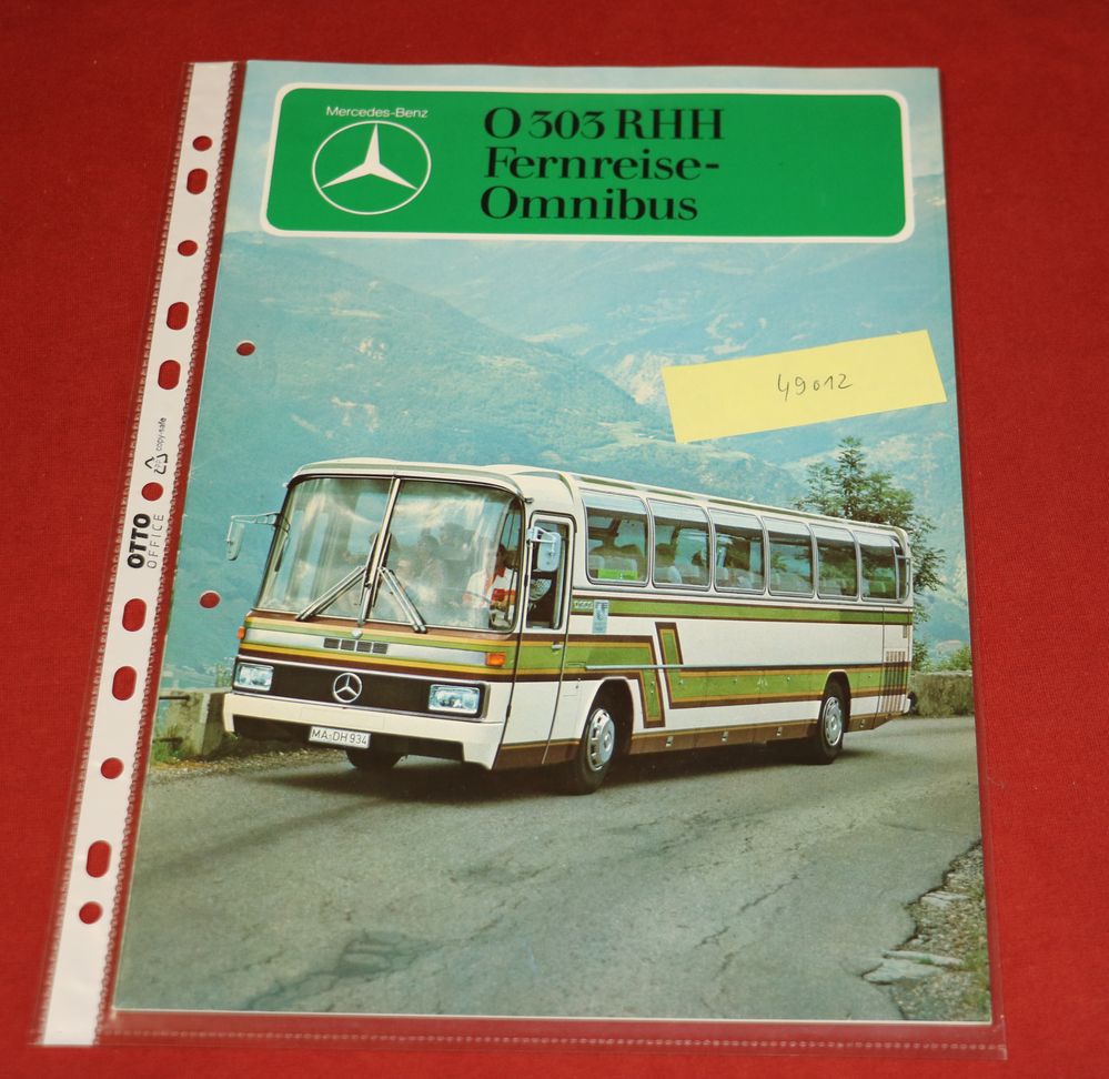 Mercedes O 303 RHH  Fernreise Omnibus Prospekt