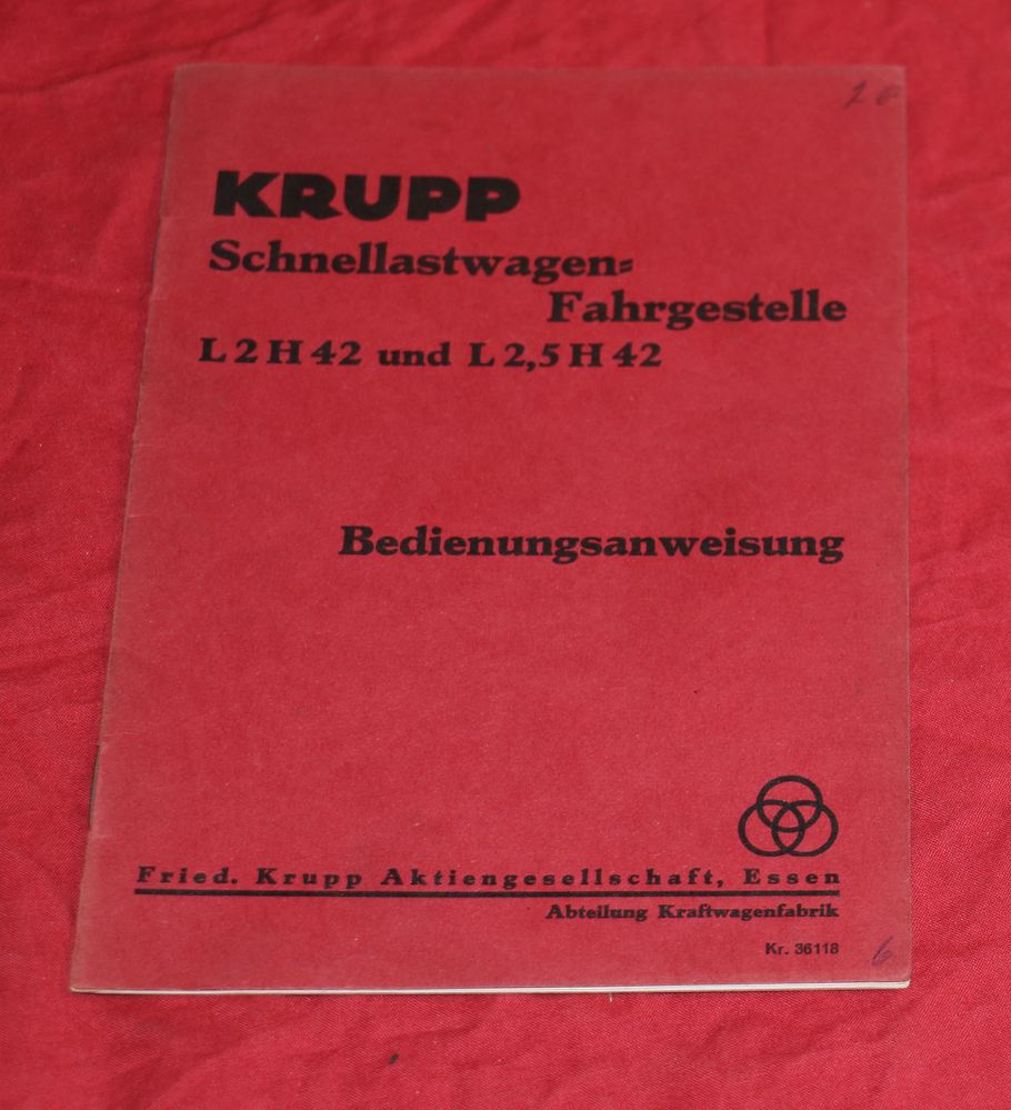 10272 Krupp L 2 / 2,5 H 42 Schnellastwagen - Fahrgestelle
