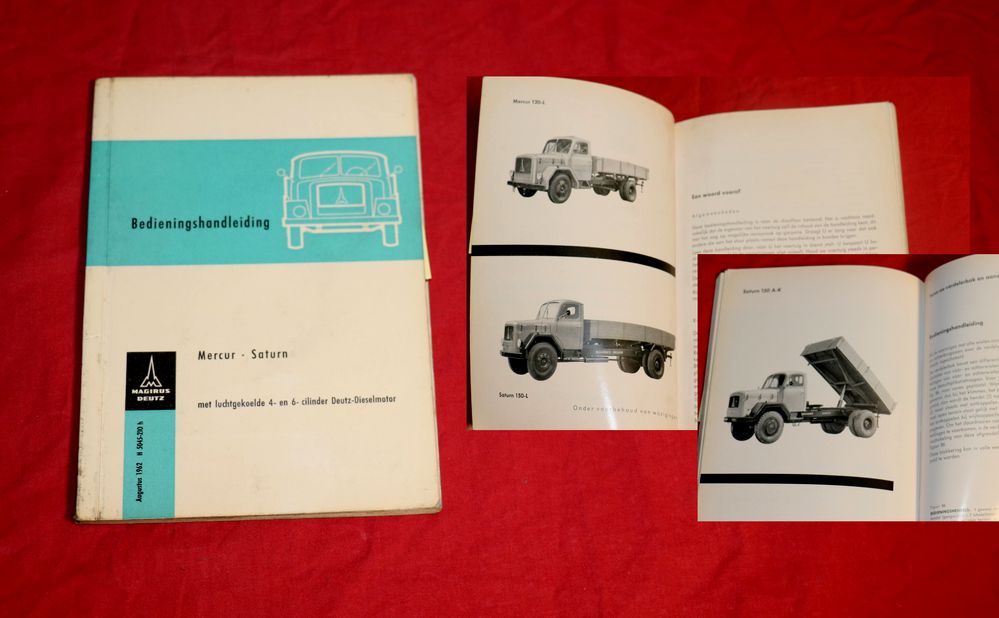 Magirus Deutz Mercur , Saturn Bedieningshandleiding