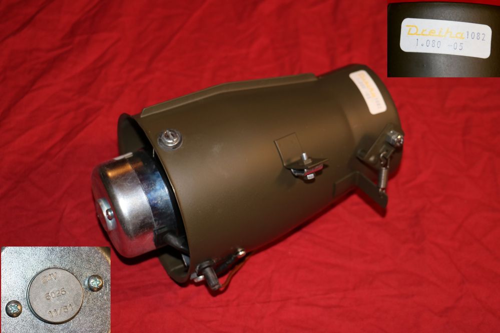 48498 Dreiha GEBLÄSE Lüftung 24 Volt Bundeswehr