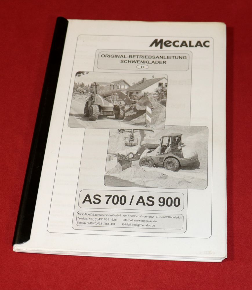 51097 MECALAC Schwenklader AS 700, AS 900 Ahlmann