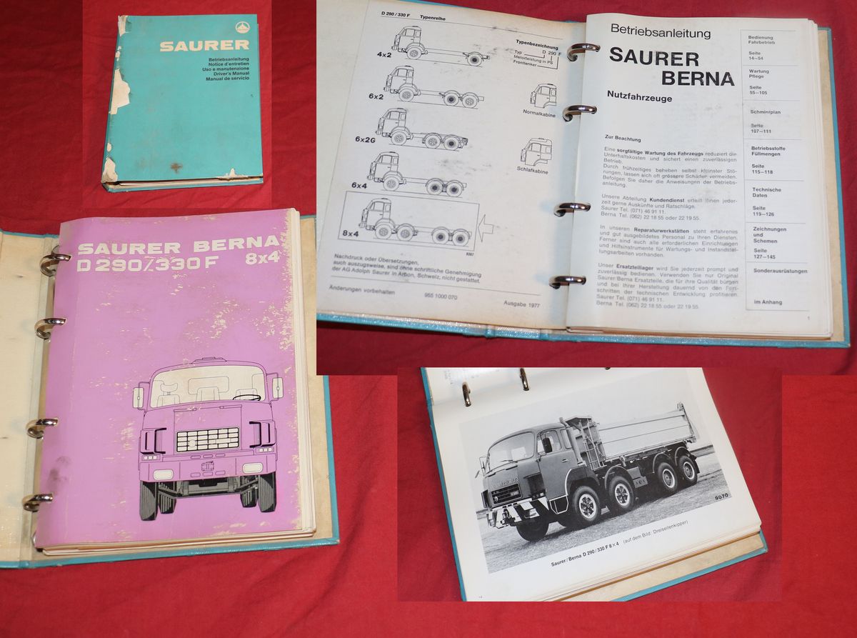 SAURER BERNA D 290, 330 F 8x4 Betriebsanleitung