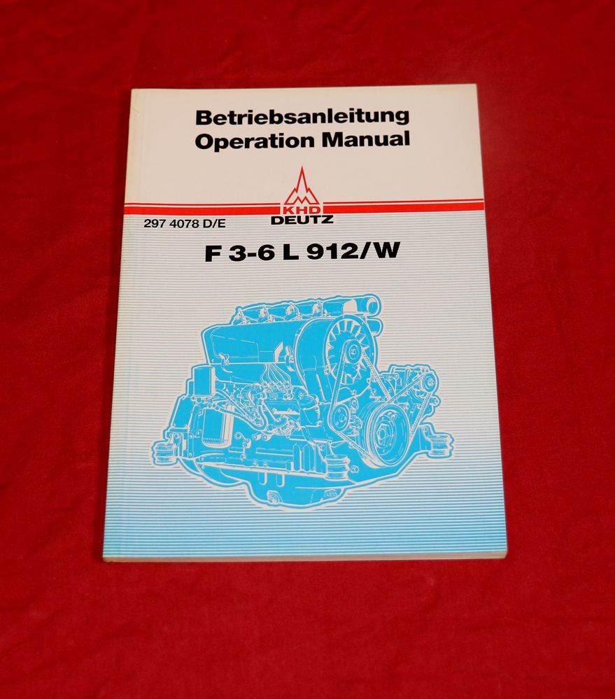 Deutz Motoren F 3 - 6 L 912 / W Anleitung