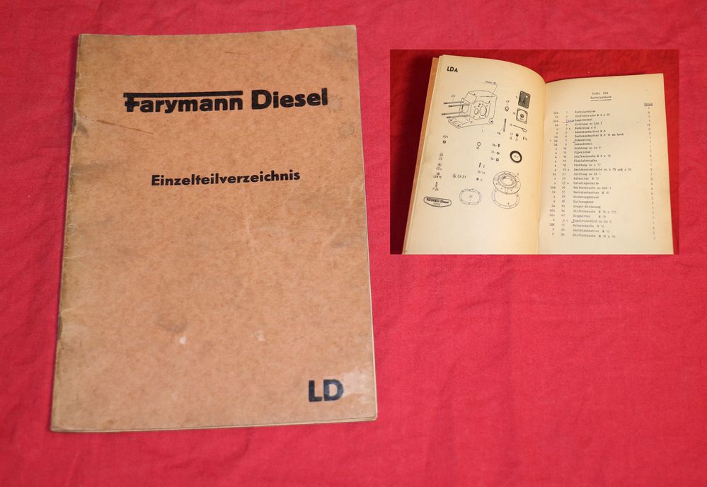Farymann LD Diesel Motor Ersatzteilliste