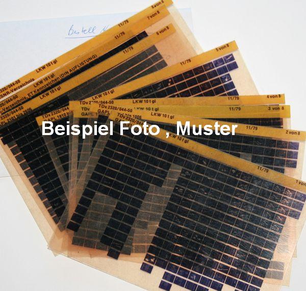 Vorlage-TDv-Microfiche Bundeswehr Anhänger 1t 2-Rad Ersatzteilliste