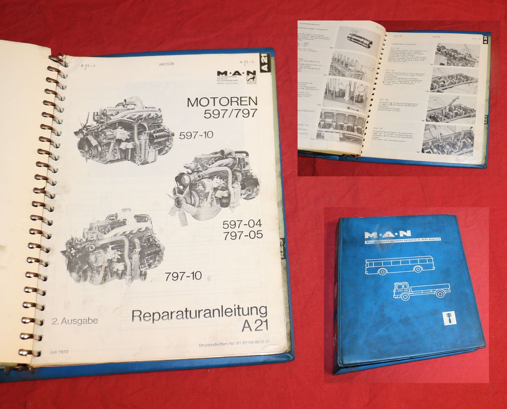 MAN Saviem 597, 797 Motor Werkstatthandbuch