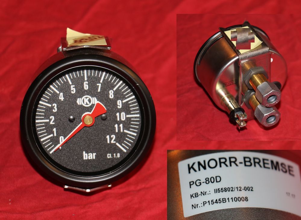 Druckluftanzeige Bremse KNORR PG 80D
