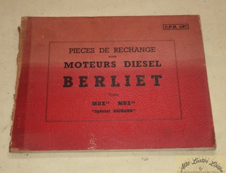 BERLIET MDX 14, 23 Moteur pieces de rechange