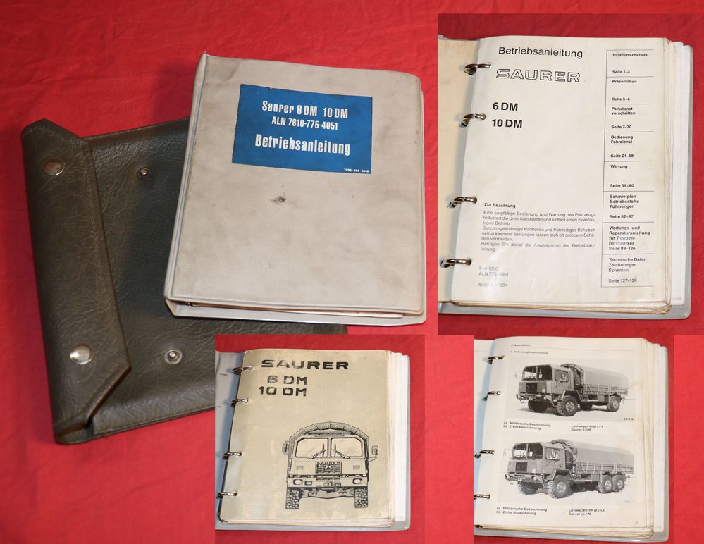 SAURER 6 DM, 10 DM Betriebsanleitung LKW 4x4 und 6x6