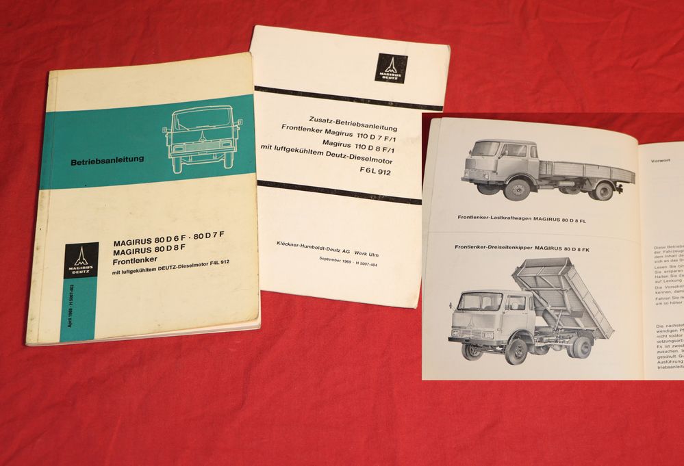 46015 Eicher Magirus 80 D 6, 7, 8 F Betriebsanleitung 110 D