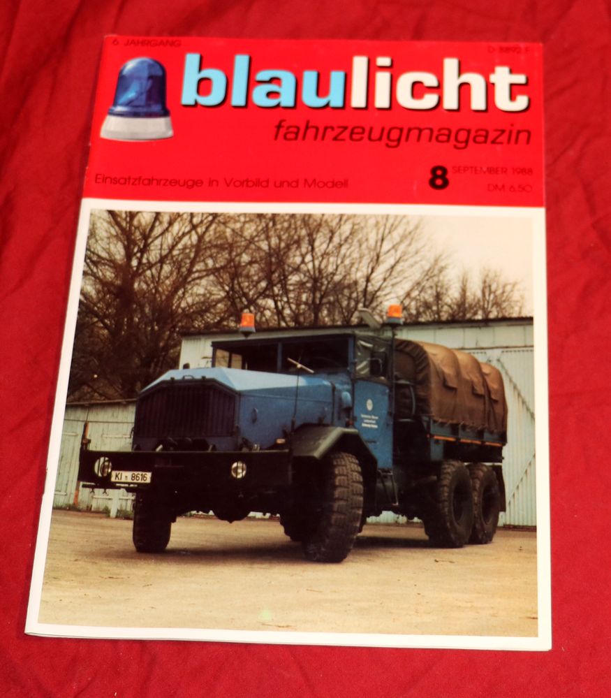 48671 Blaulicht Fahrzeugmagazin September 1988
