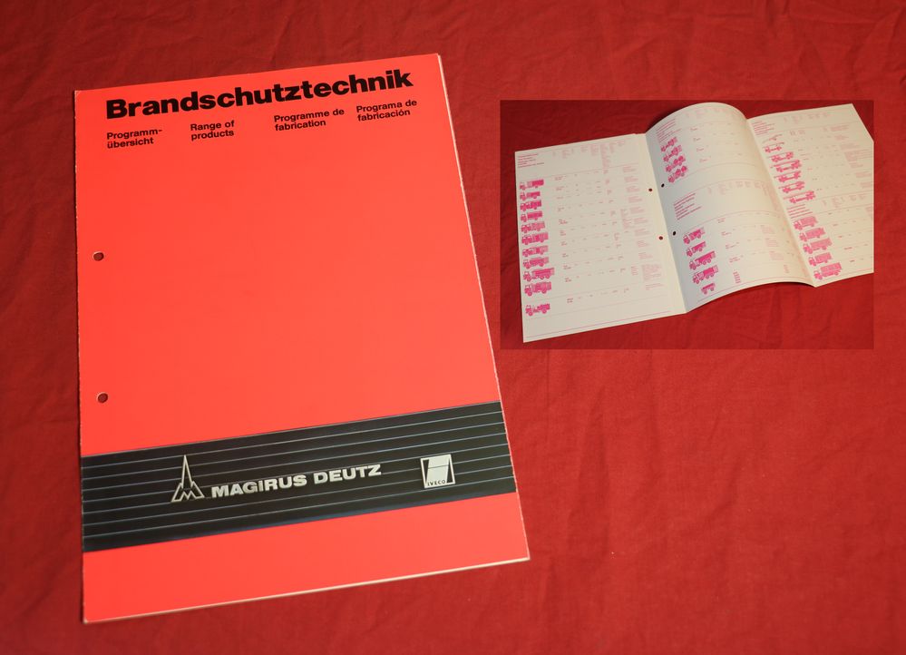 Magirus Feuerwehrfahrzeuge Programmübersicht 1/79