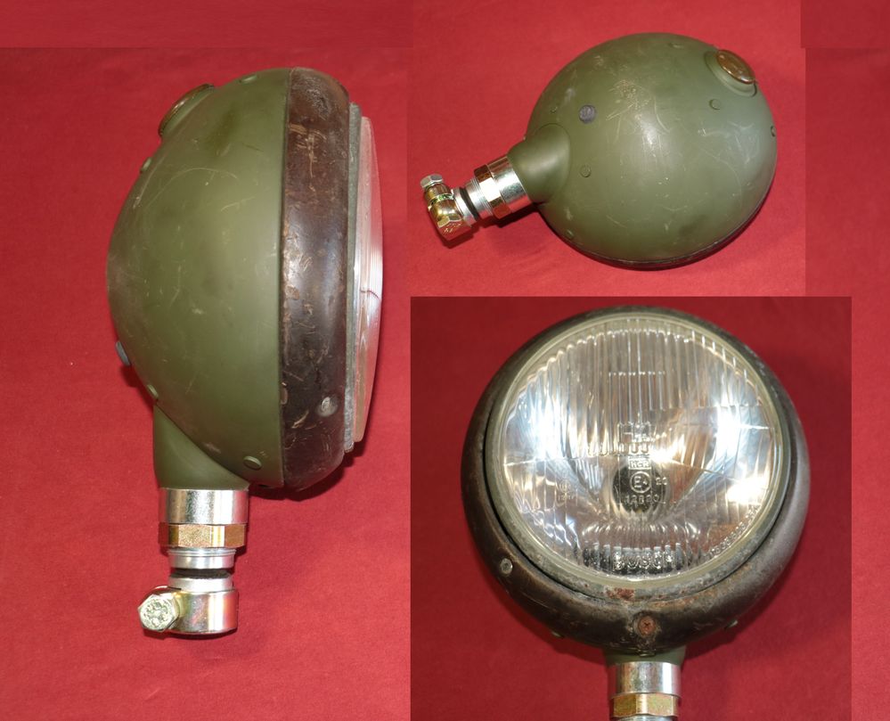 Bosch Hauptscheinwerfer H4, Glas 165 mm , Bundeswehr