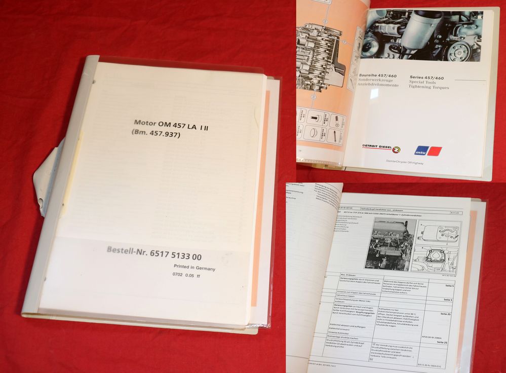 Mercedes Motor OM 457 LA Werkstatthandbuch