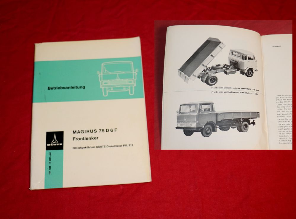 Magirus 75 D 6 F , Eicher Magirus Betriebsanleitung