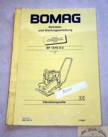 36255_betriebsanleitung_baumaschinen_walzen_ruettler_stampfer_bDL5Df6nFC2t8B BOMAG Vibrationsplatte , Rüttler BP 18/45 D-2 Hatz