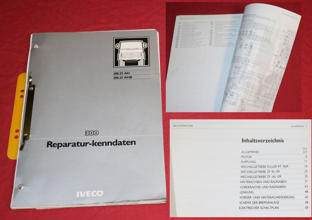 Iveco 300.25 AH, AHB Reparatur Kenndaten