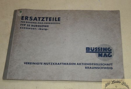 Büssing - NAG ,  Fahrgestell Typ 25 Burglöwe