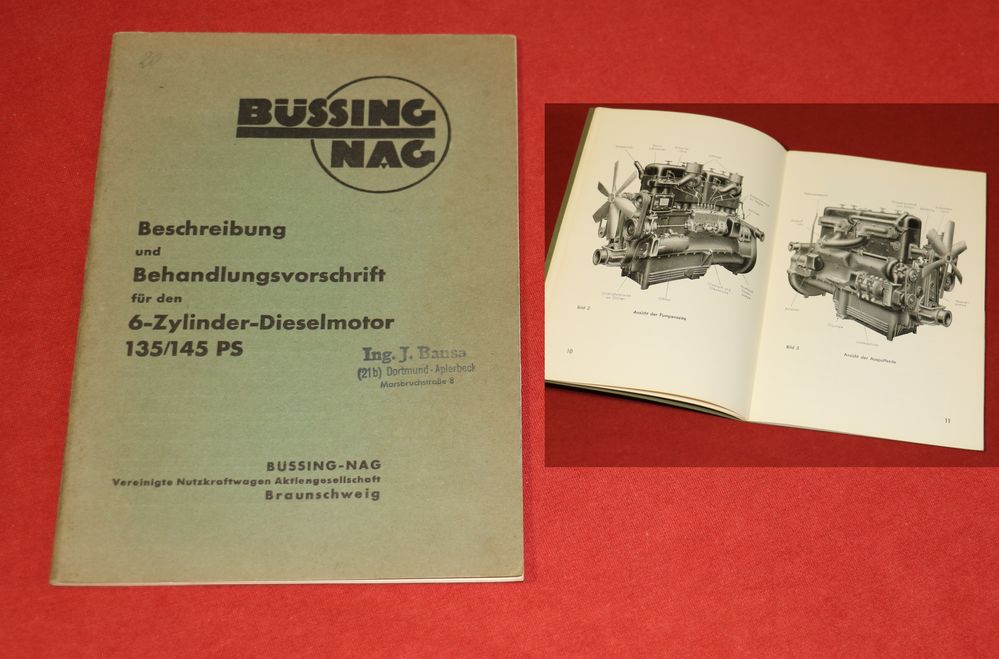 52384 Büssing FD 6 + GD 6 135 / 145 PS Dieselmotoren