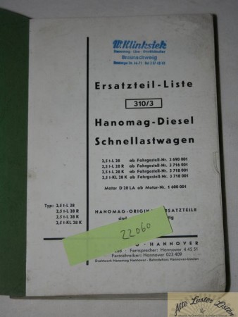 Hanomag L 28 , 2,5 t  - L 28