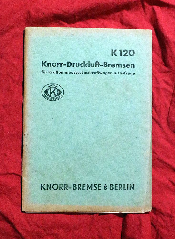 10363 KNORR Druckluftbremsen für LKW und Busse 1938