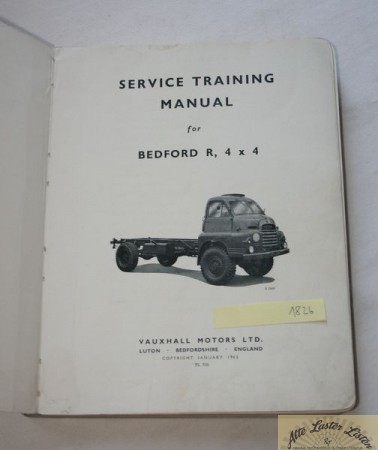 Bedford R 4x4 Service Training Manual