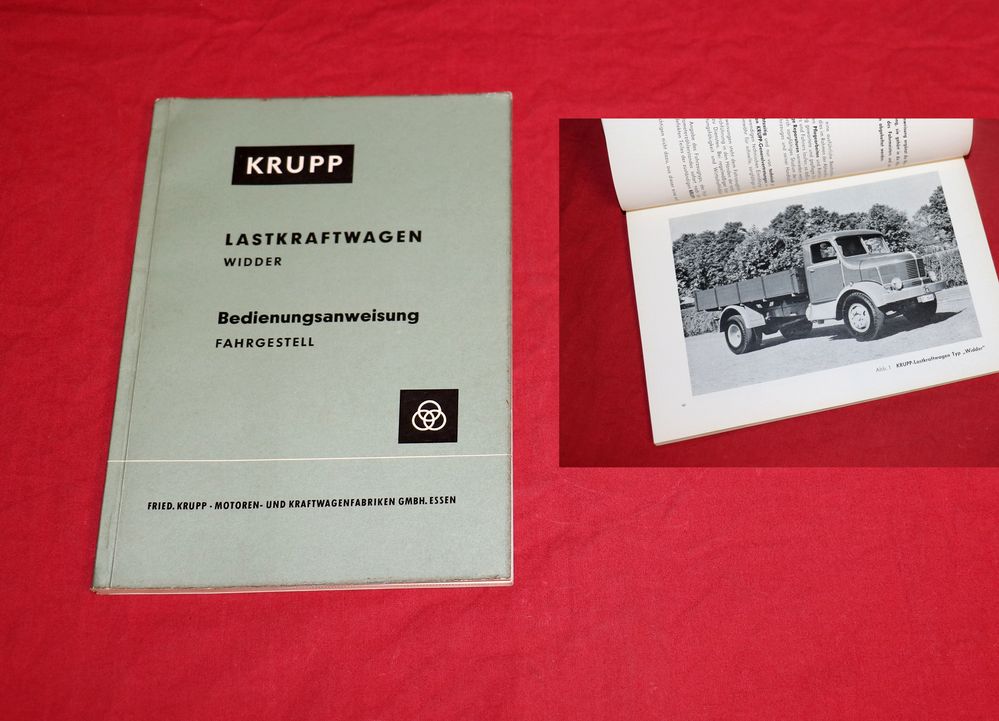 Krupp Widder Betriebsanleitung LKW