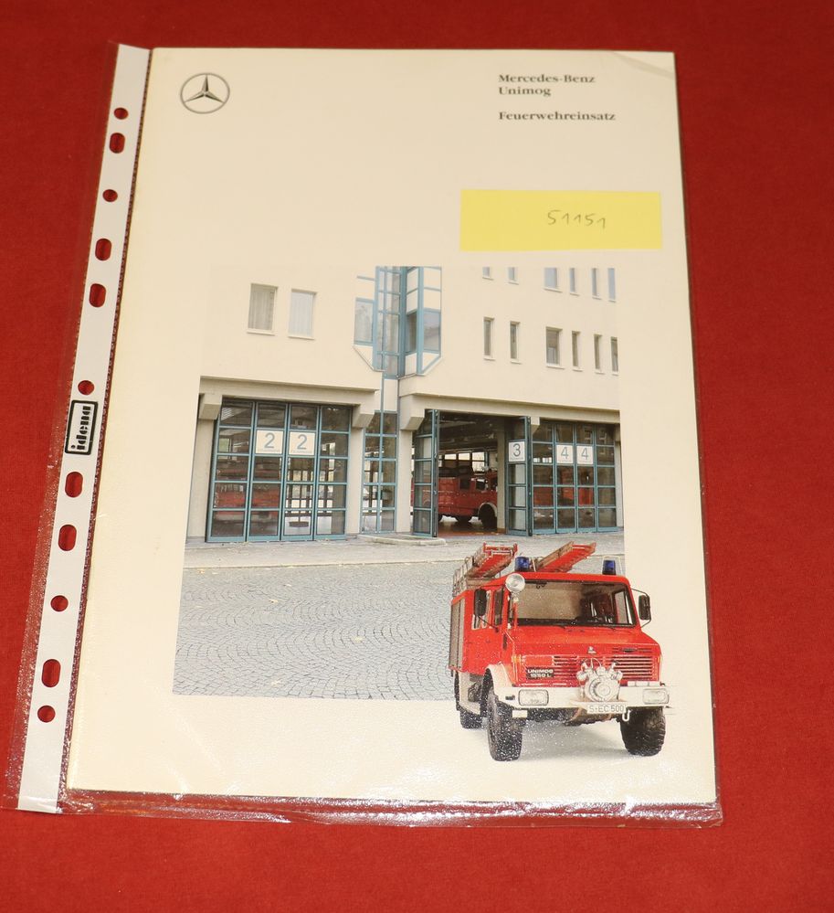 51151 Mercedes Unimog , Feuerwehr Einsatz , Prospekt