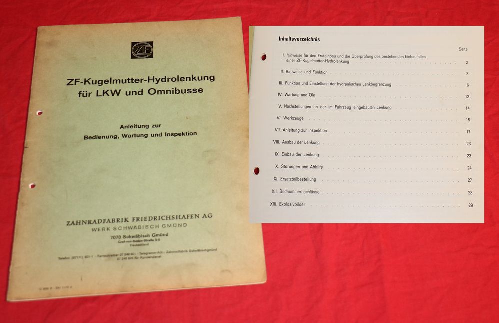 ZF Kugelmutter Hydrolenkung , alte Bauart