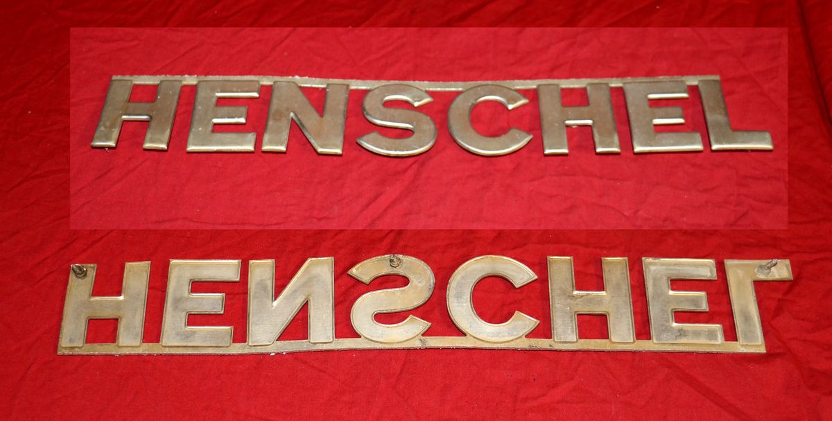 49470 Schriftzug , Schild HENSCHEL