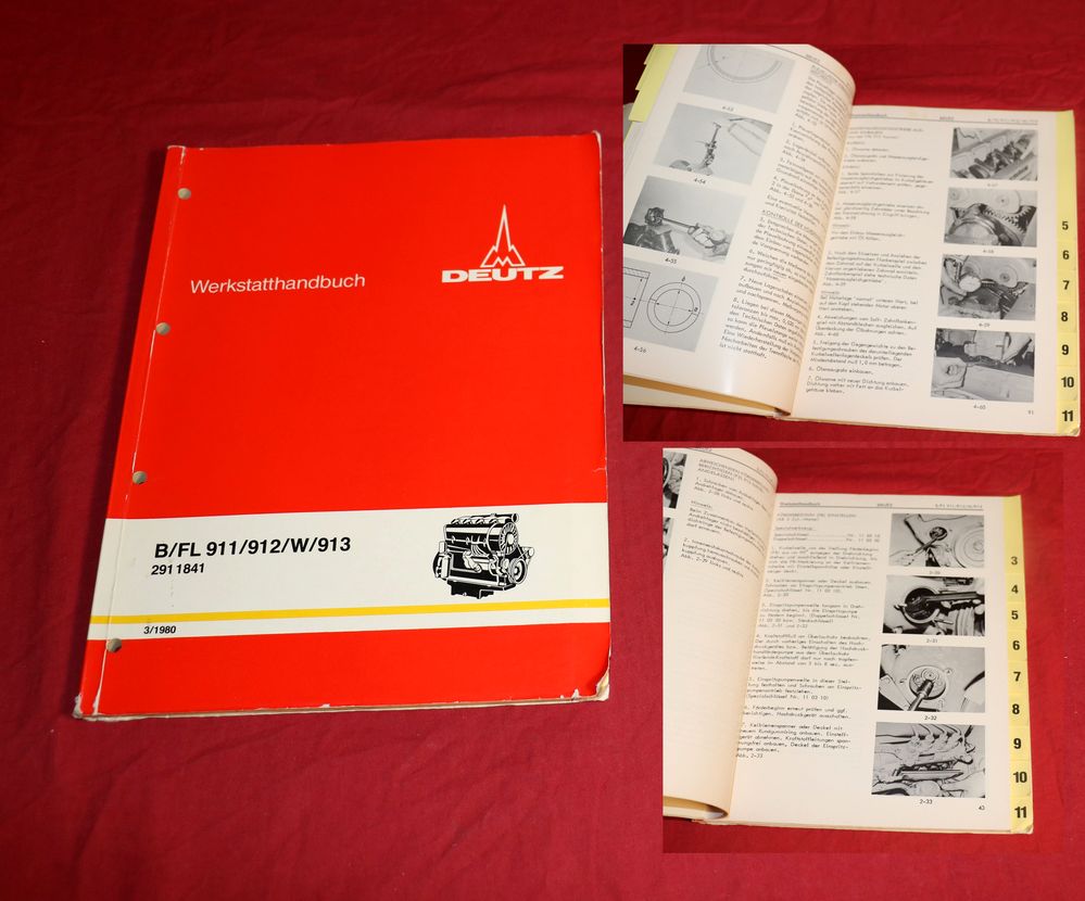 Deutz Motoren B/FL 911, 912, 913 Werkstatthandbuch