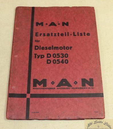 MAN Dieselmotor  Typ  D 0530 , D 0540
