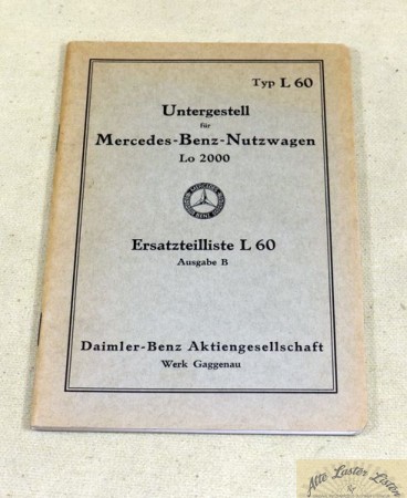 Mercedes Lo 2000    Typ L 60   Fahrgestell