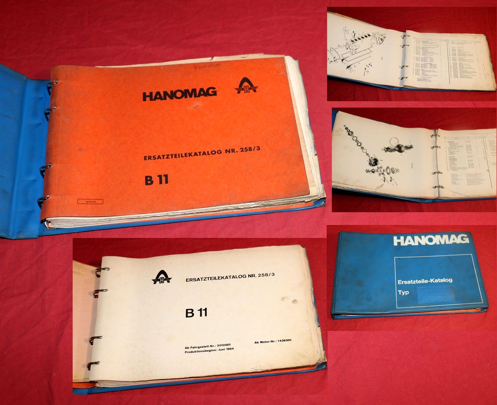 Hanomag B 11 Radlader Ersatzteilliste