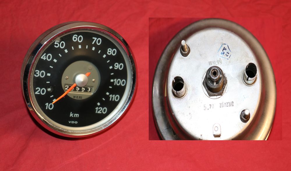 39616-2 Tacho VDO bis 120 km/h