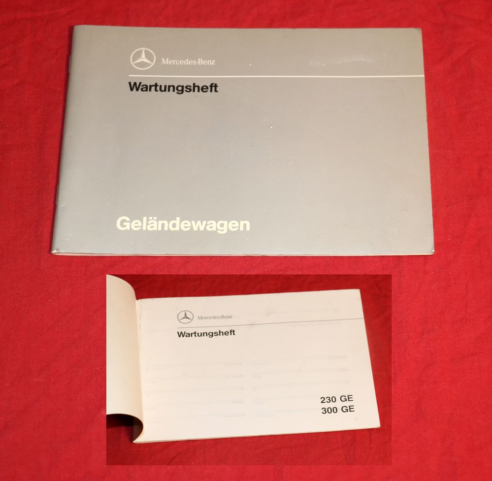 Wartungsheft Mercedes G 230 GE , 300 GE Geländewagen