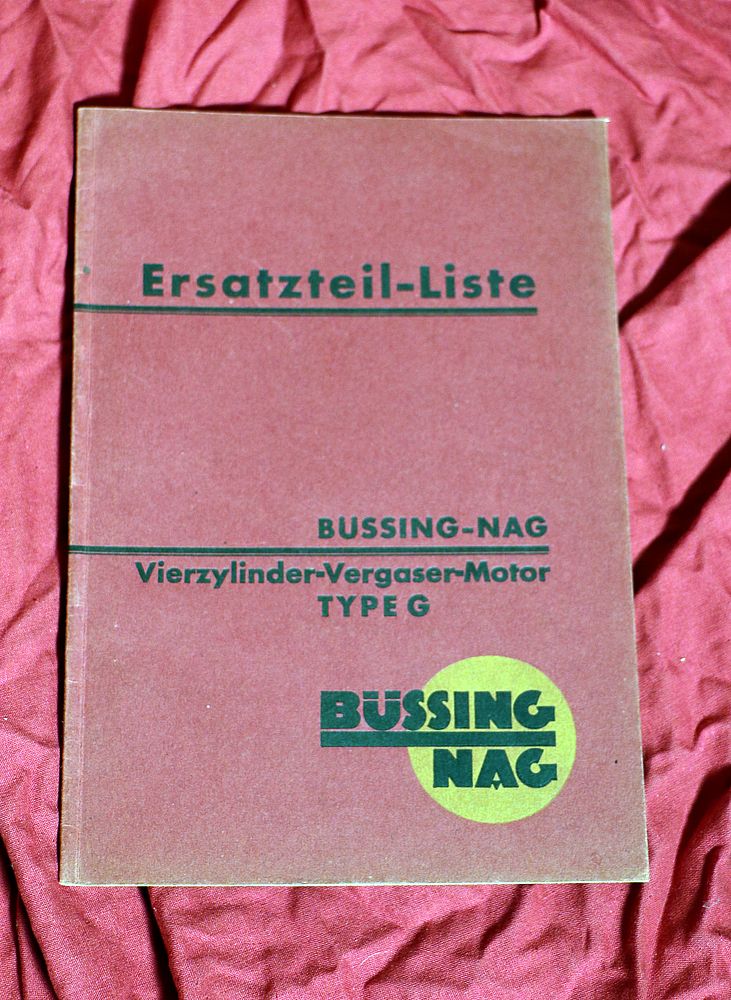 44431 Motor Ersatzteilliste Büssing NAG Typ G
