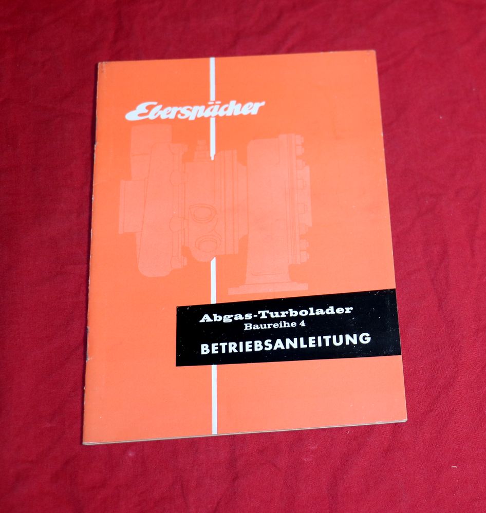Eberspächer Abgas Turbolader, Baureihe 4 , Anleitung