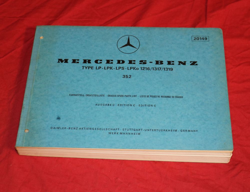 16318 Mercedes LP 1216, 1317, 1319 LP, LPK, LPKo Fahrgestell