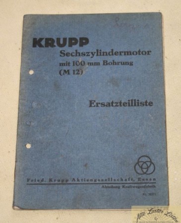 23949_ersatzteilliste_krupp_faun_krupp_baMt7DXCaRiAOy Sechszylindermotor mit 100 mm Bohrung M 12