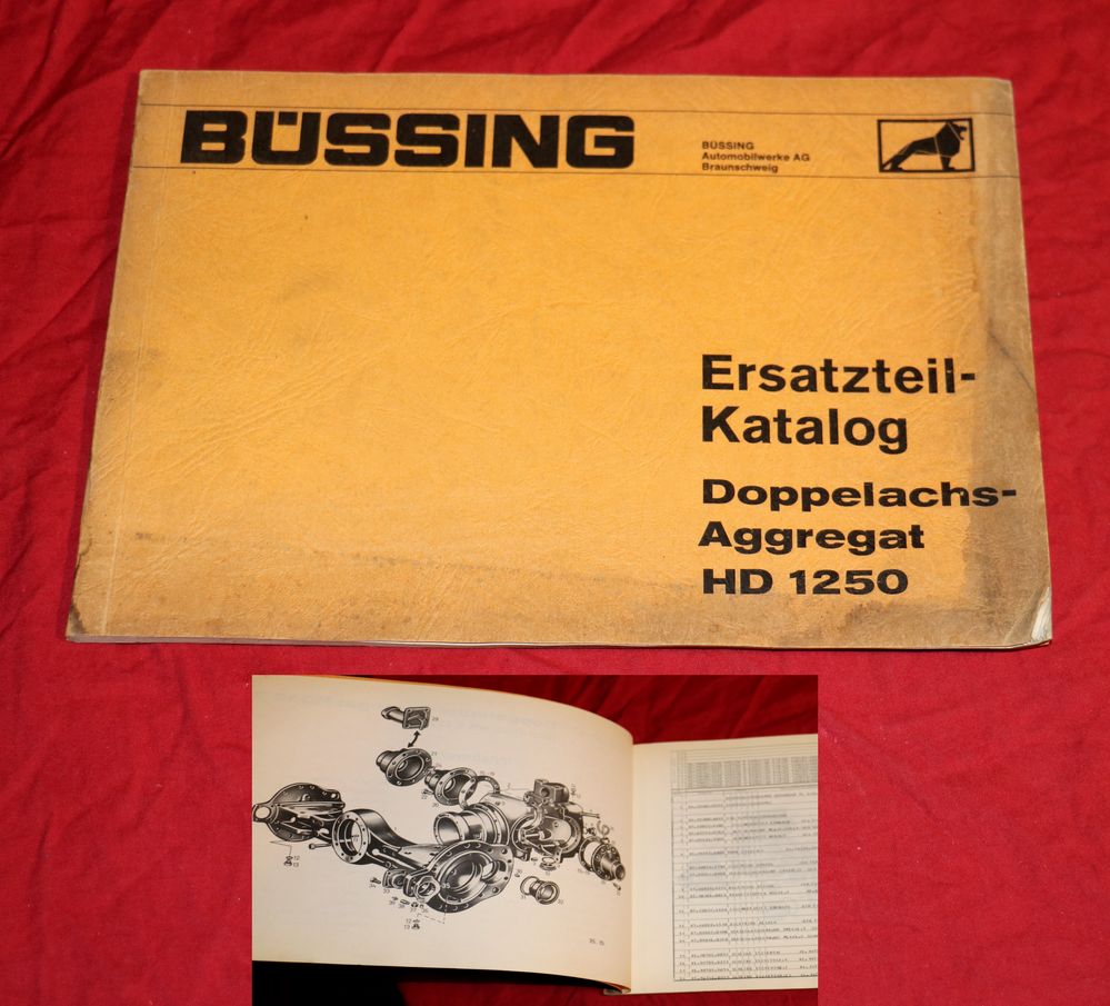 Büssing Doppelachse Aggregat HD 1250 , Dreiachser LKW