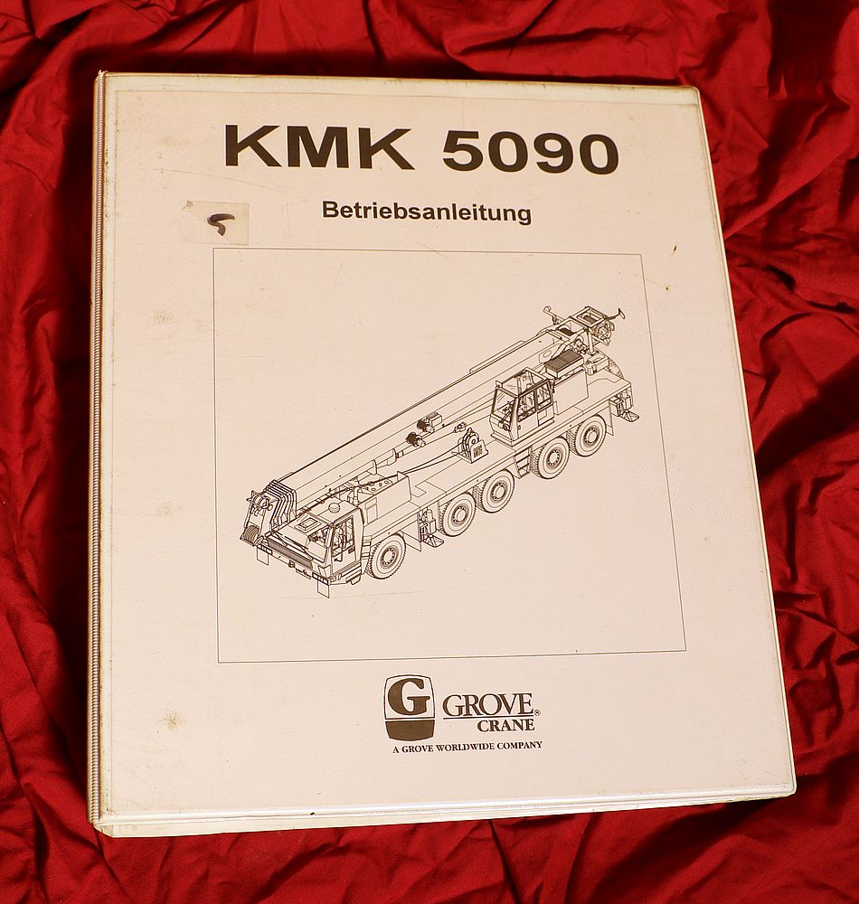 Mobilkran Autokran Krupp GROVE KMK 5090 , Anleitung