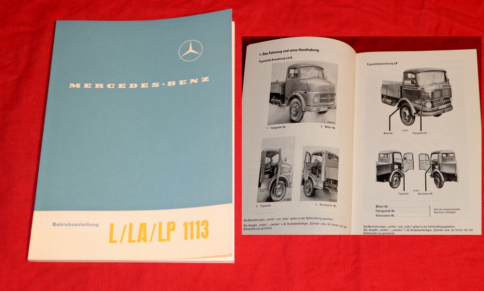 54738 Mercedes 1113 L , LA , LP Bedienungsanleitung