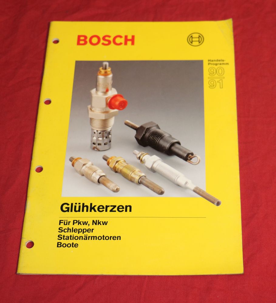 BOSCH Glühkerzen , Katalog Programm