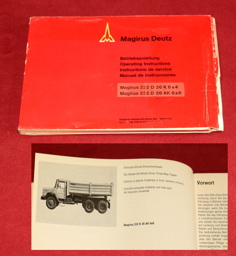 24348 Magirus Deutz 232 D 26 K, AK 6x4 , 6x6