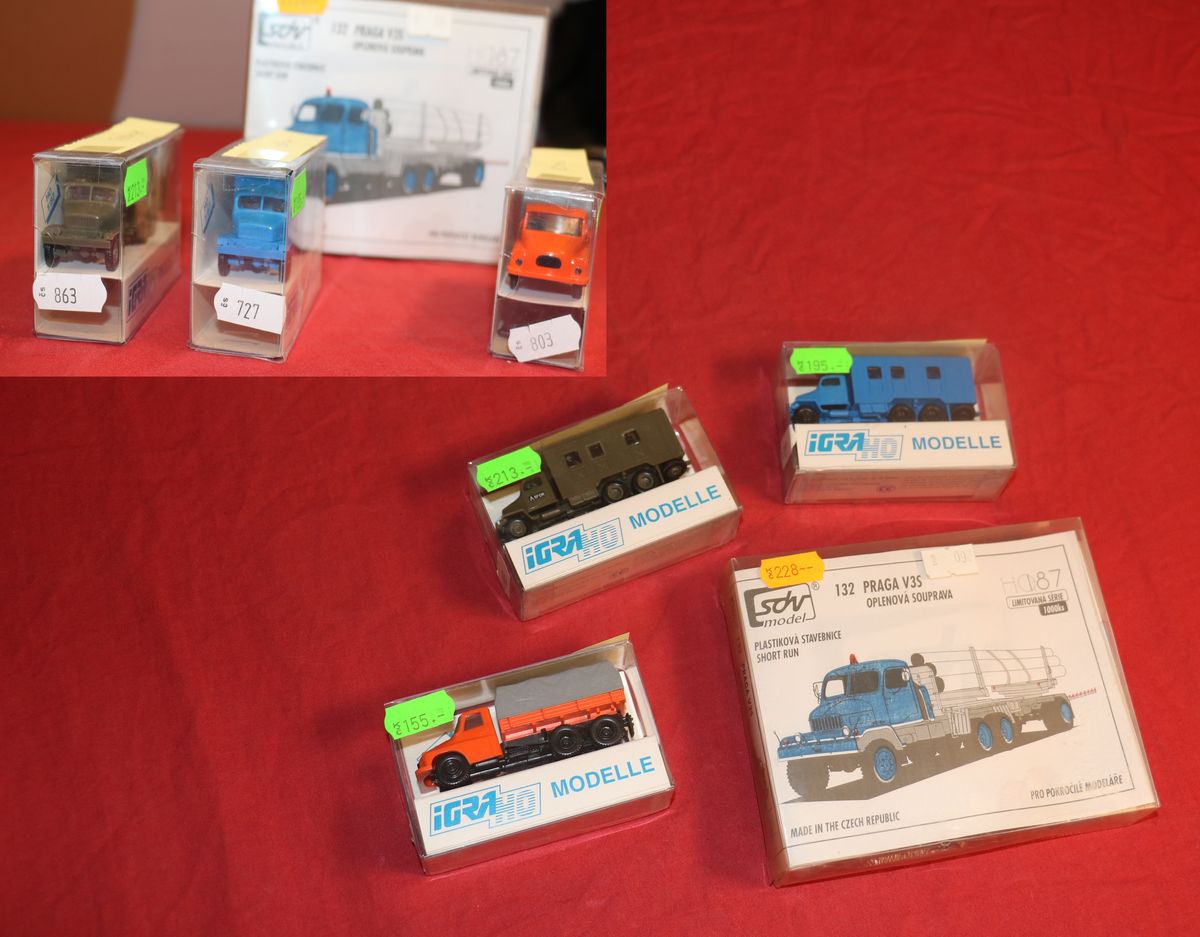 Tatra 148 , PRAGA V3S Fahrzeug Modell Modellbausatz HO 1:87