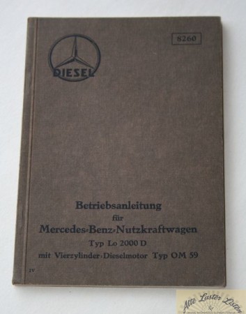 Mercedes Lo 2000 D       mit Motor OM 59