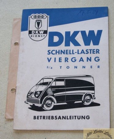 24493_betriebsanleitung_sonstige_lkw_deutsche_andere_botKaMmuP3ZsYO DKW Schnellaster 0,75 Tonner mit 4 Gang