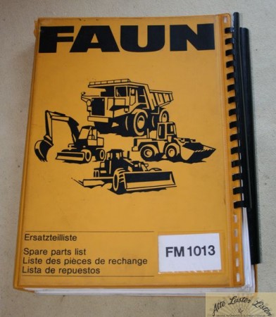 23553_ersatzteilliste_baumaschinen_frisch_faun_schaeff_bDyraJkwe9e4zG FAUN Bagger FM 1013 , Ersatzteilliste