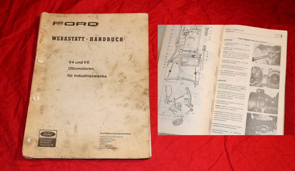 49001 FORD V4 und V6 Ottomotoren , Werkstatthandbuch